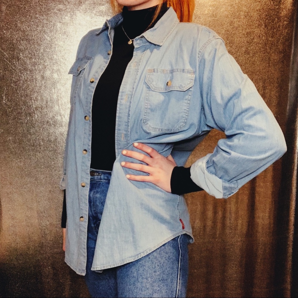 Wrangler Denim Button Up Shirt “Flex for Comfort”